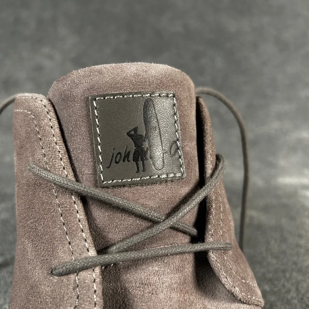 Johnnie-O Chukka Desert Boots Chill Mens 11.5 Grey Suede Leather JMFW1200 - New